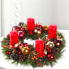 Classic Christmas Wreath with red candles Online