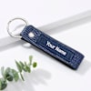 Gift Classic Genuine Leather Personalized Blue Wallet Set