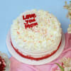 Gift Classic Red Velvet Cream Cake For Mom (1 kg)