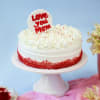 Buy Classic Red Velvet Cream Cake For Mom (1 kg)