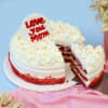 Shop Classic Red Velvet Cream Cake For Mom (1 kg)