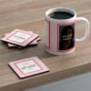Classy & Fabulous Personalized Birthday Mug Coasters combo Online