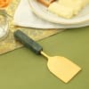 Gift Classy Green Marble Cheese Board And Knives Set