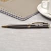 Buy Classy Grey And Gold Personalized Pens (Set of 2)