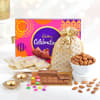 Clay Diya Set with Cadbury Celebrations & Almonds Online
