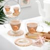 Clear Elegance - Personalized Cup And Coaster Set Online