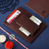 Clover Rakhi and Personalized Money Clip & Card Holder Online