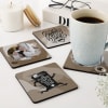 Buy Coffee And Memories Personalized Coasters - Set Of 4