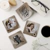 Gift Coffee And Memories Personalized Coasters - Set Of 4
