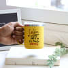 Buy Coffee Keeps Me Going Personalized Stainless Steel Mug - Yellow