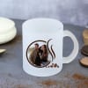 Gift Coffee Lover Personalized Frosted Glass Mug