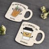 Shop Coffee Lovers Personalized Fridge Magnets (Set of 2)
