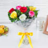 Gift Colorful Bouquet of 8 Mixed Roses