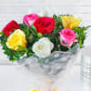 Buy Colorful Bouquet of 8 Mixed Roses