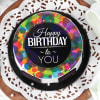 Buy Colourful Birthday Wishes Cake (1 Kg)