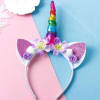Colourful Unicorn Horn Hairband With Ears Online