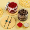 Combos of two Jar Cakes with set of 2  Rakhis Online