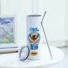Gift Cool Bro - Personalized Stainless Steel Tumbler With Straw