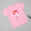 Cool Kid Just Showed Up Personalized T-Shirt for Kids - Pink Online