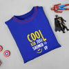Gift Cool Kid Just Showed Up Personalized T-Shirt for Kids - Royal Blue