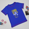 Cool Kid Just Showed Up Personalized T-Shirt for Kids - Royal Blue Online