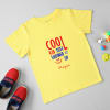 Cool Kid Just Showed Up Personalized T-Shirt for Kids - Yellow Online