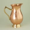 Gift Copper Jug With Lid And Glasses (Set of 3)
