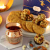Copper Karwa With Dry Fruit Ladoo And Mathri Online