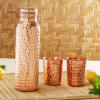 Copper Water Bottle with 2 Glasses Online