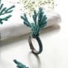 Gift Coral Beads Round Napkin Rings (Set of 6)