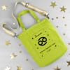 Cosmic Sign - Pop Green Personalized Canvas Tote Bag With Sling - Cancer Online
