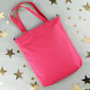 Shop Cosmic Sign - Pop Pink Personalized Canvas Tote Bag With Sling - Aries
