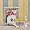 Couple Coffee Mug Set with Silver Plated Photo Frame Online
