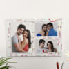 Couple Collage Personalized A3 Canvas Online