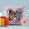 Couple Love Personalized Cushion Hamper Online
