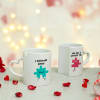 Gift Couple Puzzle Personalized Nesting Mugs (set of 2)