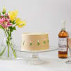 Creamy Cake with Intricate Floral Design (1Kg) Online