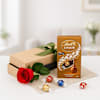 Crimson Elegance Chocolate Gift Combo Online