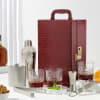 Croc Print Portable Home Bar Set - Chocolate Brown Online