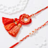Gift Crochet Bloom Bhaiya Bhabhi Rakhi