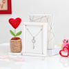 Gift Crochet Heart And Key Pendant Combo