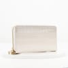 Gift Croco Print Zip-Around Women's Wallet - Personalized - Grey