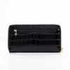 Shop Croco Print Zip-Around Women's Wallet - Personalized - Midnight Black