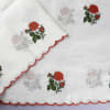 Shop Cross Stitch Embroidery Cotton Slub Dress Material