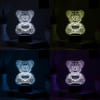 Buy Cuddly Bear Personalized Black Base LED Lamp