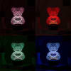 Shop Cuddly Bear Personalized Black Base LED Lamp
