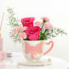 Gift Cup Of Love And Flowers