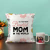 Cushion & Personalized Mug Hamper for Mom Online