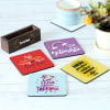 Buy Customized Positive Vibes Coasters - Set of 4