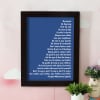 Customized Prophetic Advice Islamic Wall Frame Online